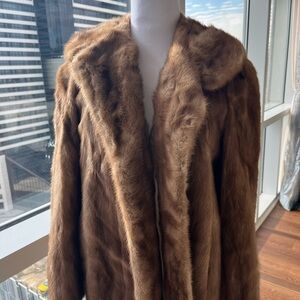 Real fur vintage coat